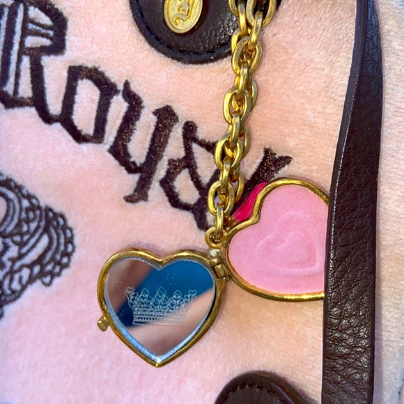 Vintage Juicy Couture BABY PINK Velour Terry BOWLER BAG Y2K RARE BARBIECORE - Picture 5 of 15